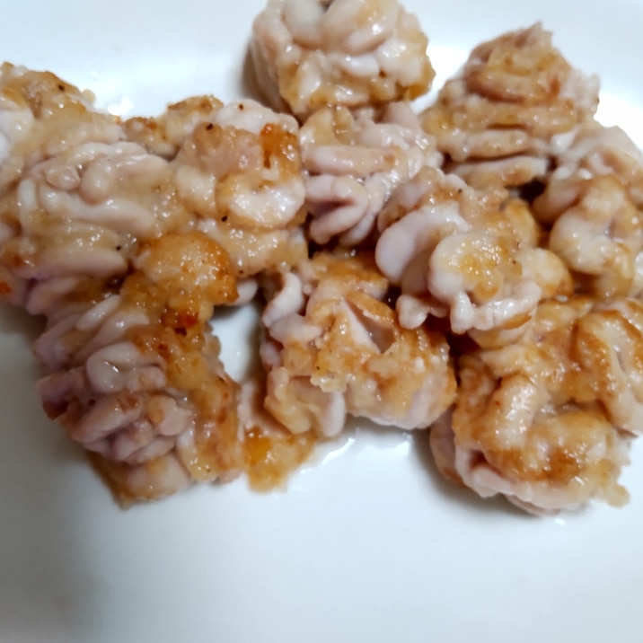 真鱈の白子で揚げない焼き唐揚げ!